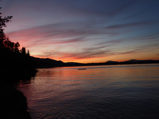 Sunset Lake Cascade