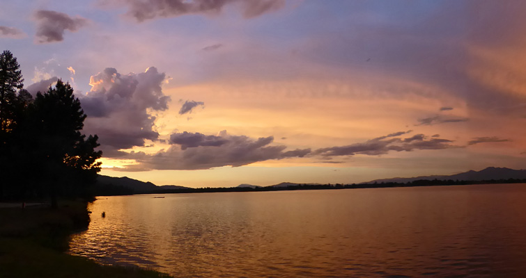 Lake Cascade sunset