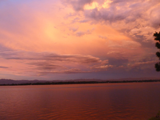 Lake Cascade sunset