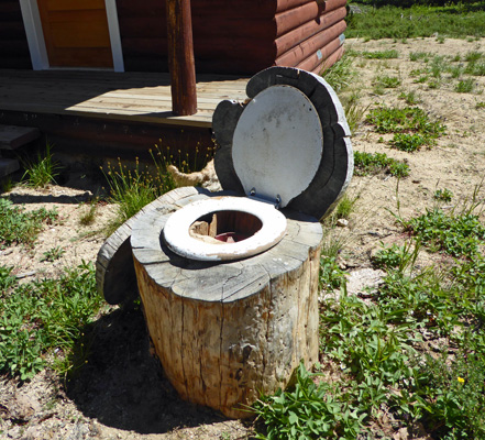 Outdoor toilet Landmark ID