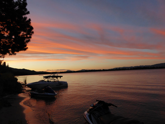 Sunset Lake Cascade