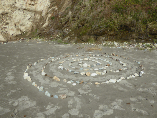 Rock spiral Cape Blanco south beach