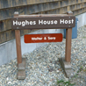 Hughes House Host sign