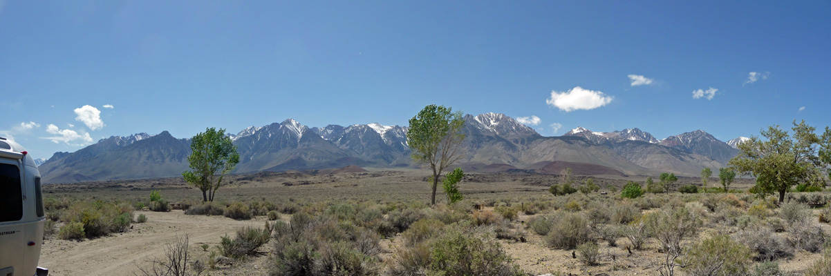 Sierra from Goodale Creek Campground CA