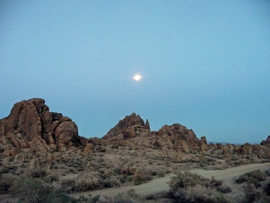 Moonrise Alabama Hills Lone Pine CA