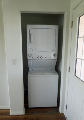 Stacked washer and dryer