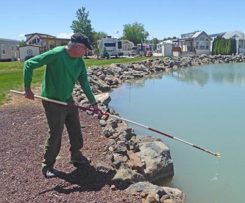 Golf ball fishing