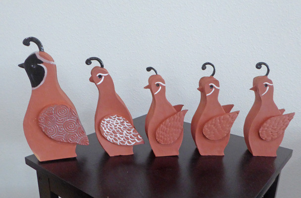 Pottery quail