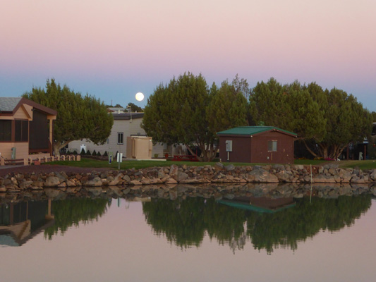 Full moon rising