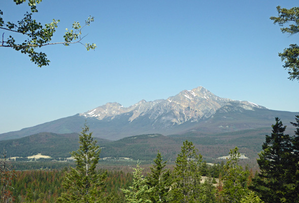 Pyramid Mountain from Maligne Overlook