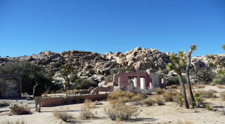 Old ranch building off Wall Street Mill trail Joshua Tree National Park