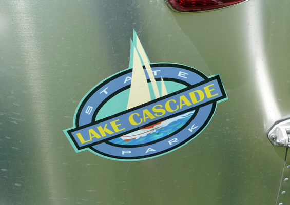Lake Cascade State Park Logo on Airstream