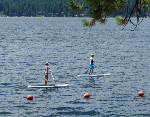 SUPs on Lake Payette