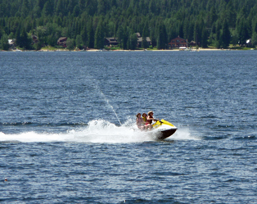 Fully loaded jet ski Lake Payette