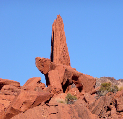 Redstone rock formation Lake Mead