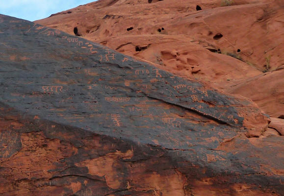 Petroglyphs Mouse Tank Trail Valley of Fire State Park NV