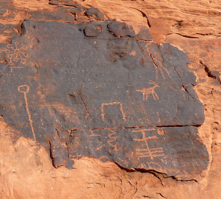 Petroglyphs Mouse Tank Trail Valley of Fire State Park NV