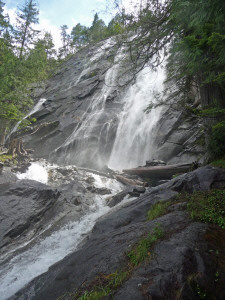 Bridal Veil Falls from the lower viewing area near Index WA