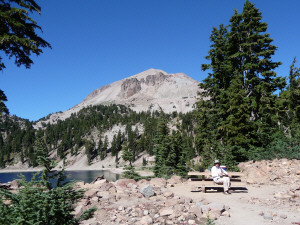 Walter Cooke at Lake Helen picnic area Lassen Volcanic National Park