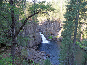 Upper McCloud Falls south of Mt Shasta CA