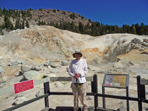 Walter Cooke at Big Boiler Bumpus Hell Lassen Volcanic National Park