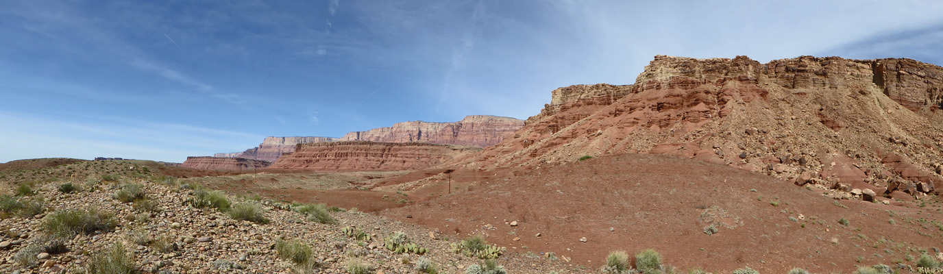 Vermillion Cliffs from Lees Ferry campground