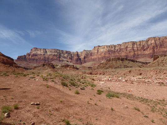 Up Catherdral Wash Vermillion Cliffs