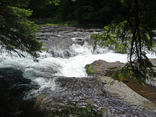 Top of Lower Falls Lewis River WA