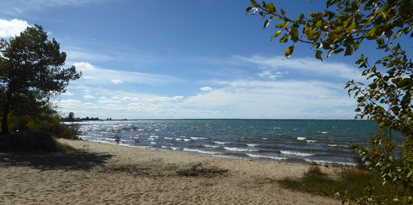 Tawas Pt SP campers beach