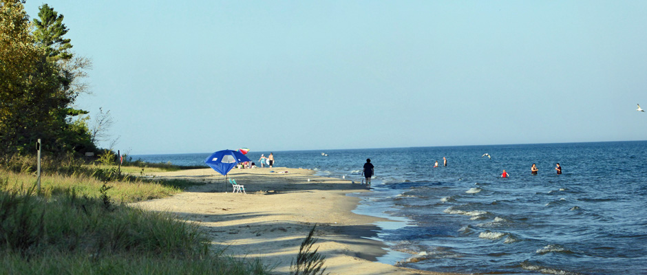 Harrisville State Park Beach MI