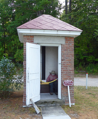 Brick outhouse 40 Mile Pt