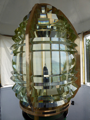 Fresnel lens 40 Mile Pt Lighthouse