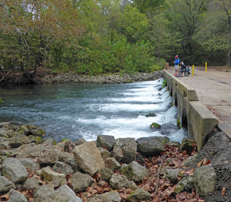 Downstream Whistle Bridge Bennett Spring SP