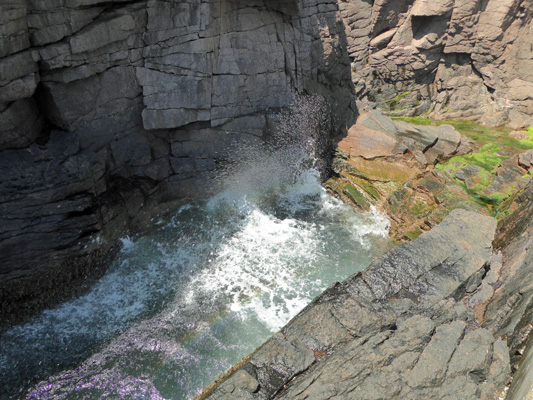 Thunder Hole spurting