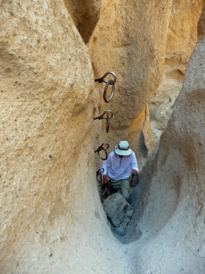 Walter Cooke coming up rings on Ring Loop Trail