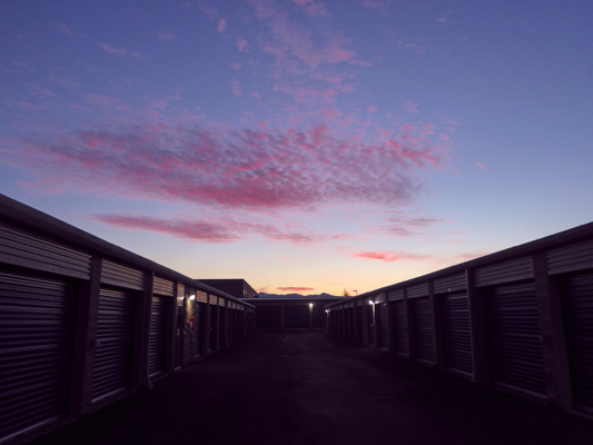 Sunrise at the storage unit