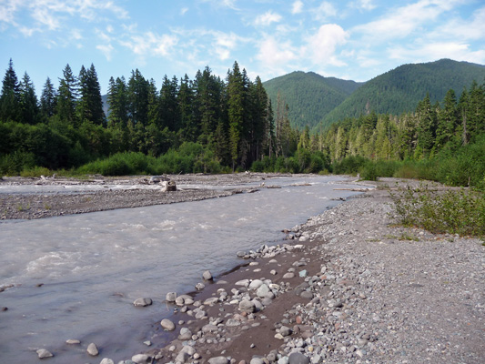 White River at Silver Springs Campground WA