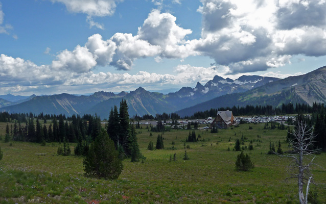 Sunrise area from trail above