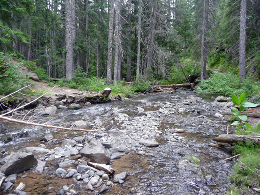 Union Creek with no bridge