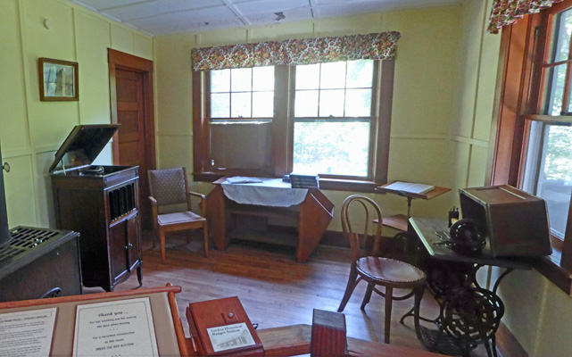 Inside ranger's residence