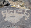 Piedras Marcasas trail petroglyph