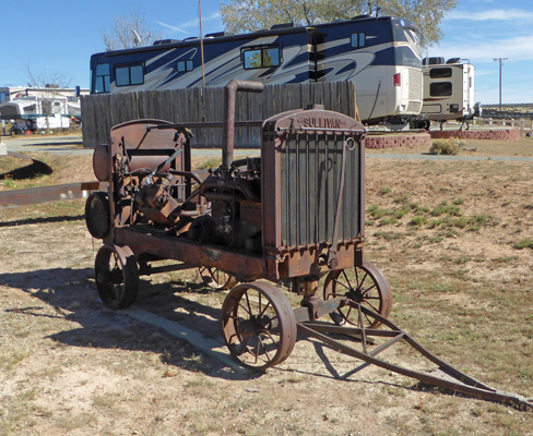 Old engine Santa Fe Skies RV Park