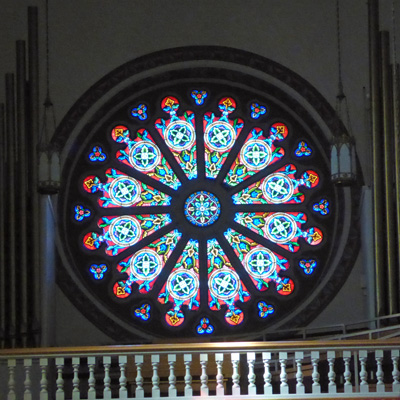 Rose window St. Francis Cathedral