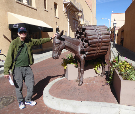 Burro Alley burro sculpture Santa Fe