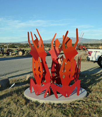 Eve sculpture Santa Fe Skies RV