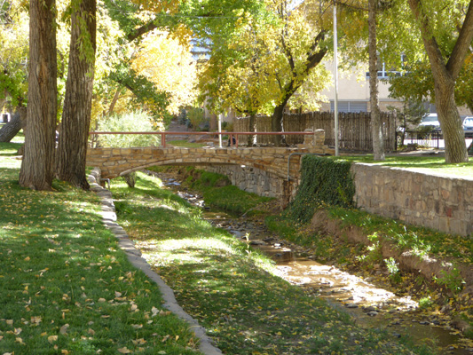 Stone bridge over Santa Fe River