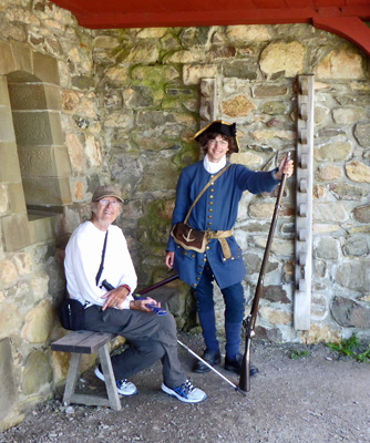 Walter Cooke and soldier Fortress of Louisbourg