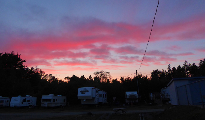 Sunset near Lunenburg NS