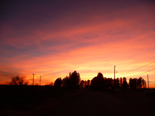 Sunset in Pecos TX