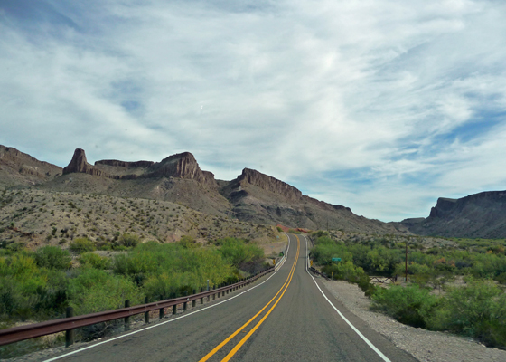 Mountains along Hwy 170